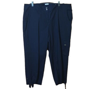 Navy Cropped Cargo pants Liz Claiborne, Size 16
